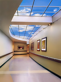 Community North Hospital features one of the longest Luminous SkyCeiling in an interior corridor