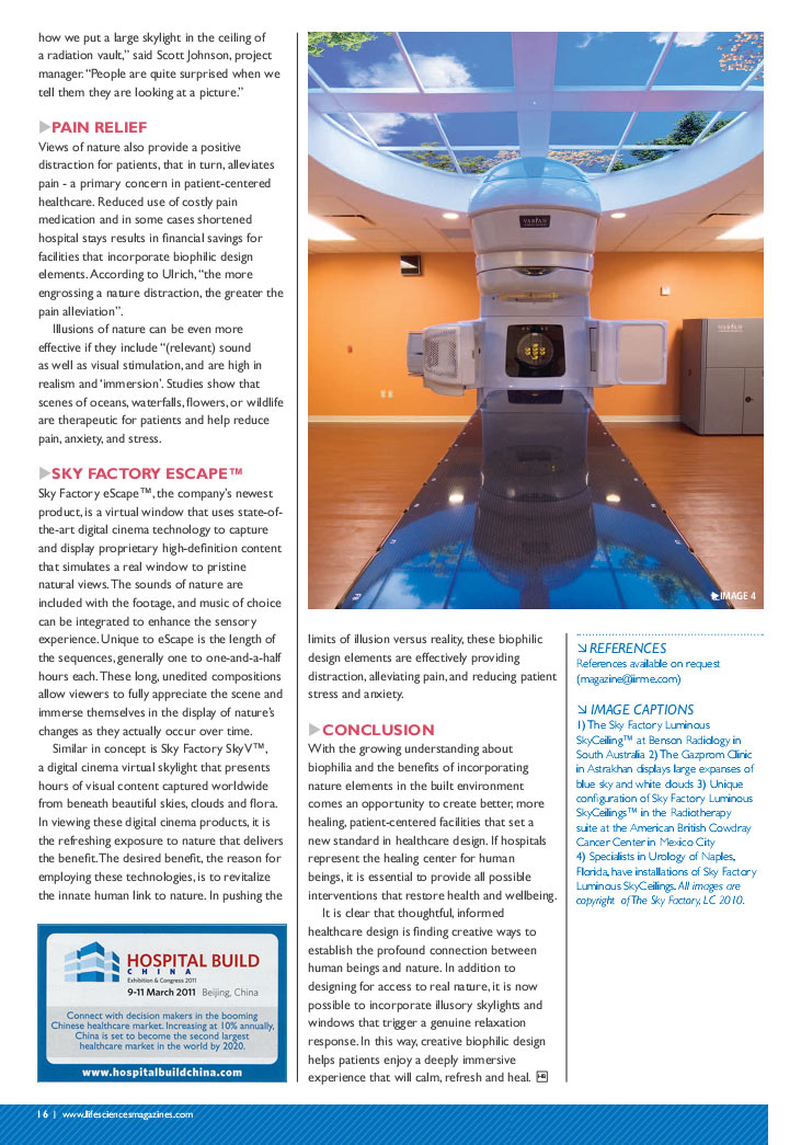 Hospital Build Magazine - Biophilic design article page 3