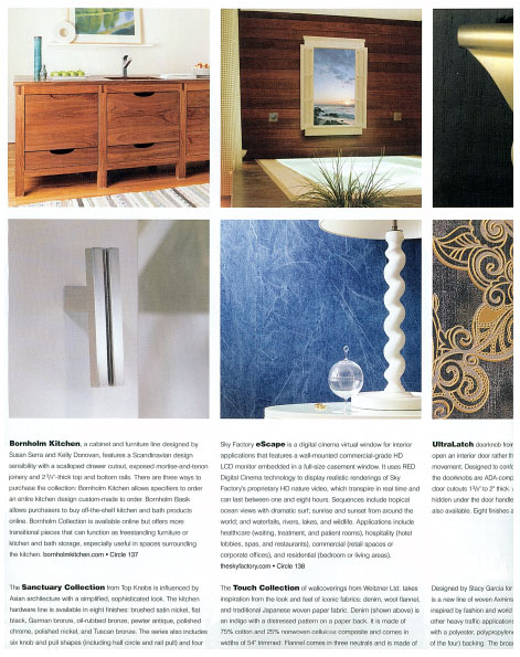 Sky Factory eScape featured in Architect Magazine's Spring Product Spec Guide