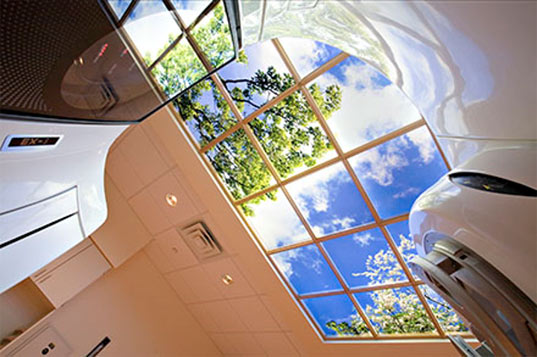 View of a Luminous SkyCeiling installed at McCreery Cancer Care Center